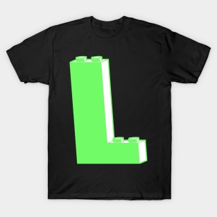 THE LETTER L  Customize My Minifig T-Shirt